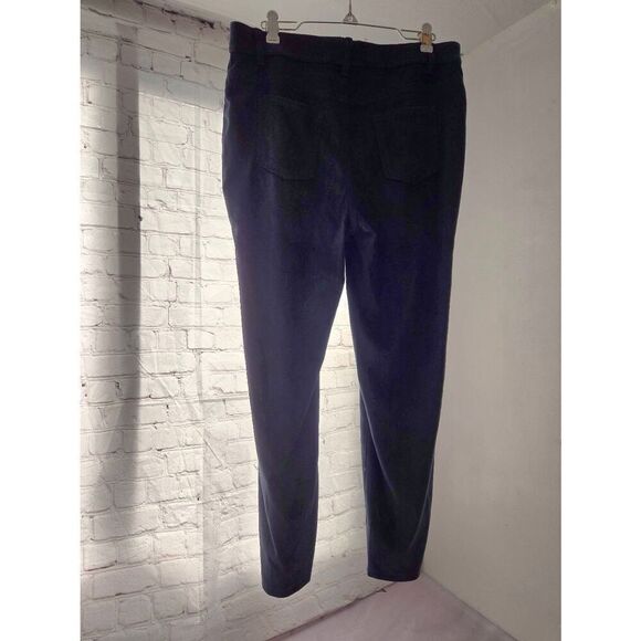 DG2 by Diane Gilman Women's Size Med PETITE Navy Blue Microfiber Leggings - Picture 2 of 3